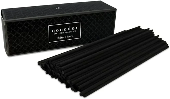 Cocod’or COCODOR Diffuser Black Fiber Reed Sticks(100pcs, 8″ x 4mm) / Diffuser Oil Refill, Home Fragrance, Aromatherapy, Reed Diffuser Set, Sticks for Reed Diffusers, Office Décor, Decoration