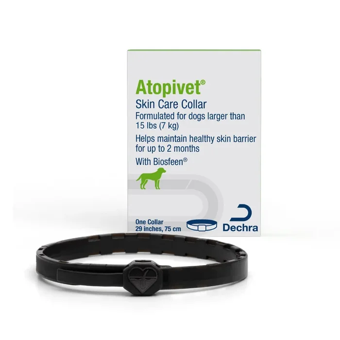 Collar para el cuidado de la piel Atopivet, collar de 29″, más de 22 libras