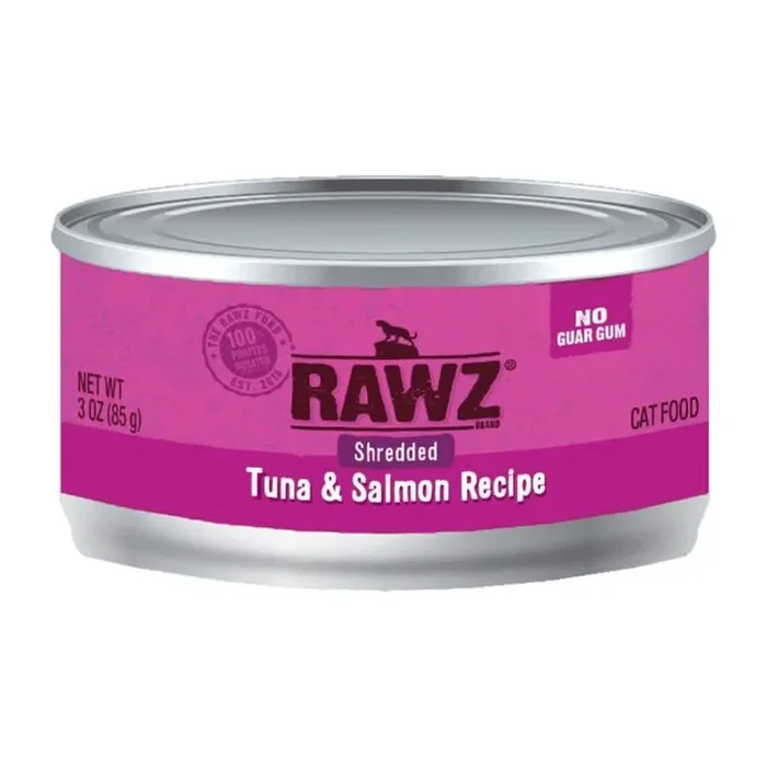 Comida para gatos con atún y salmón desmenuzado RAWZ