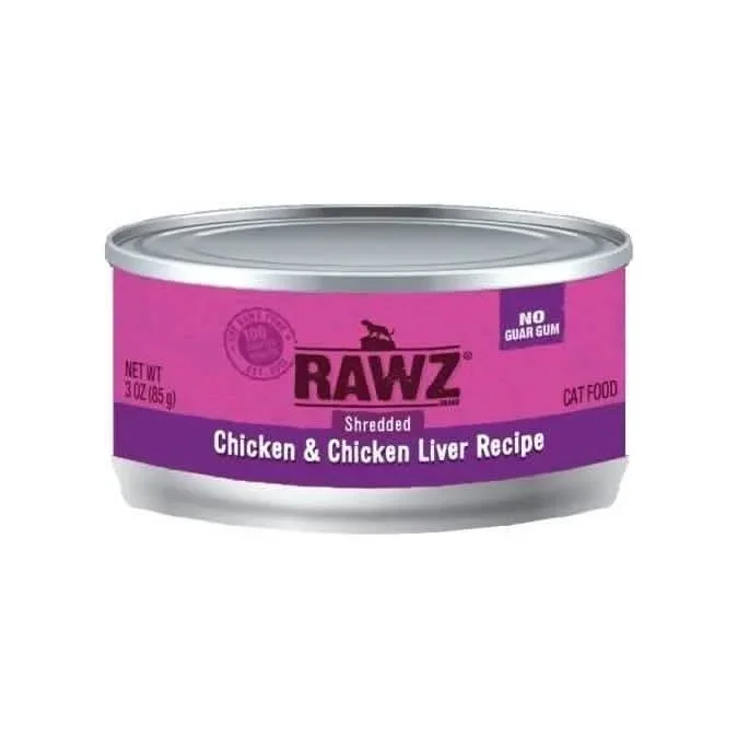 Comida para gatos con pollo desmenuzado e hígado de pollo RAWZ