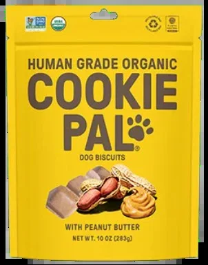 Cookie Pal Peanut Butter Human Grade Organic Biscuits, 10oz