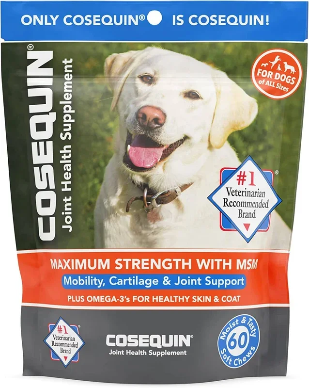 Cosequin Ds Max Strength + Msm Chews Dogs Mass Dog Joint Care – 60 Count