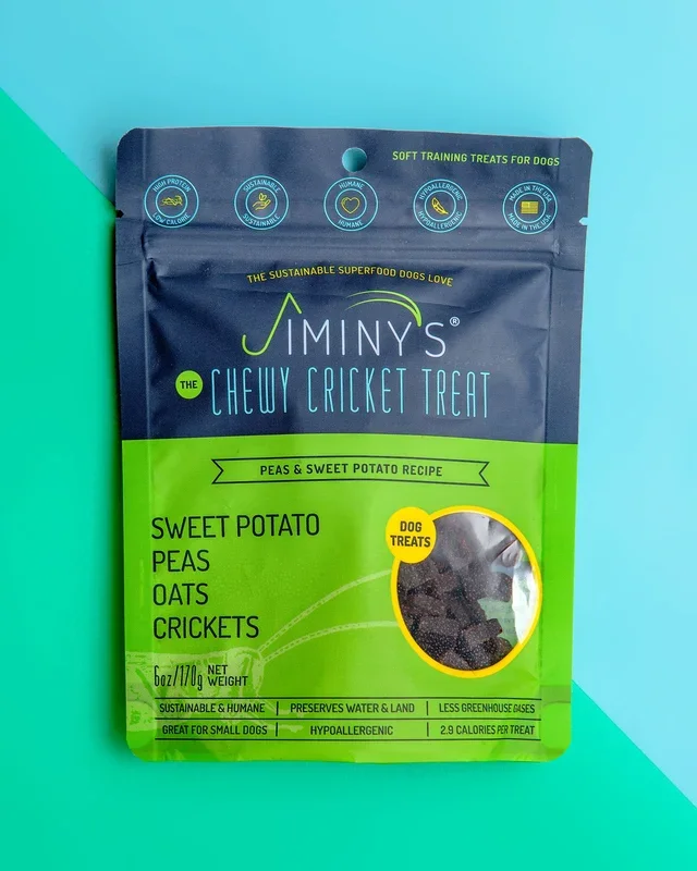 Cricket Dog Treats in Sweet Potato and Peas