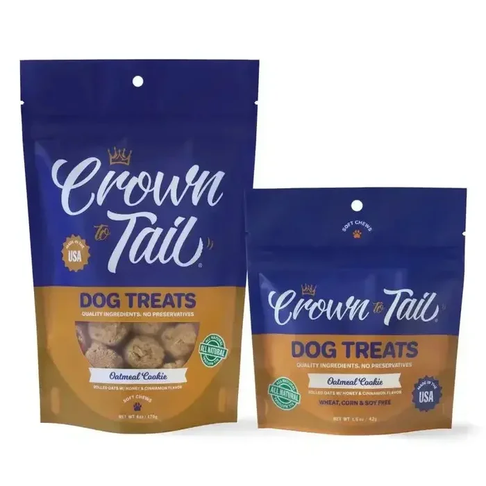 Crown to Tail Oatmeal Cookie Soft Chew Dog Treats