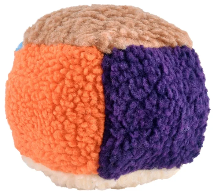 Cubo peludo de juguete para perros, 5,5″