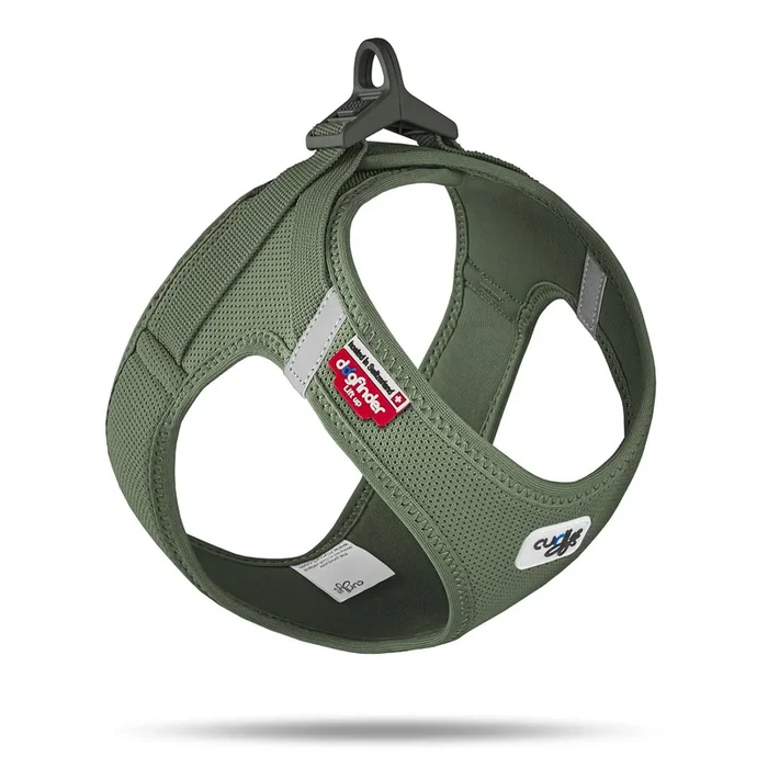 Curli Clasp Mesh Vest Dog Harness – Moss – Small