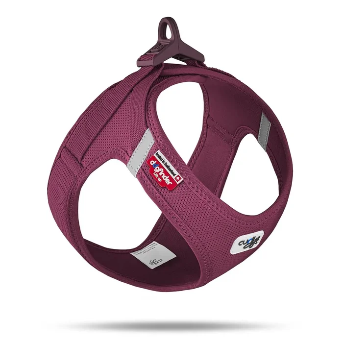 Curli Clasp Mesh Vest Dog Harness – Ruby – Extra Small