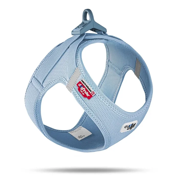 Curli Clasp Mesh Vest Dog Harness – Sky Blue – X-Large