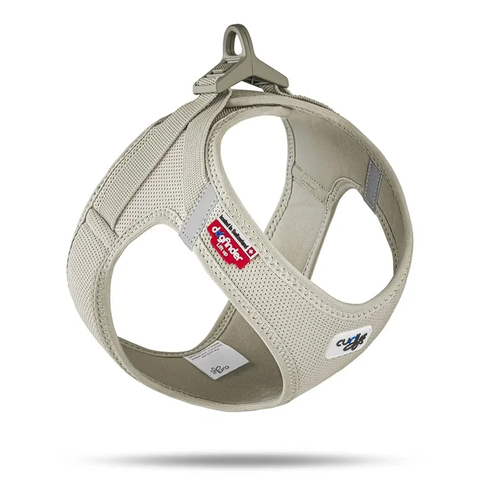 Curli Clasp Mesh Vest Dog Harness – Tan – Large