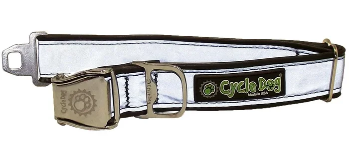 Cycle Dog Regular Earth-Friendly Dog Collar – Silver – Medium