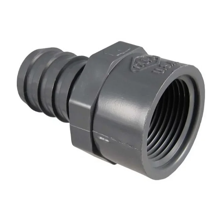 Danner, Danner Female Pipe Threaded X Barbed Fitting, Gray, 0.75 Inches