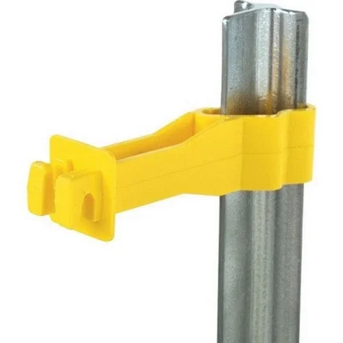 Dare, Dare Back Side T Post Insulator, 25 Pack,Yellow