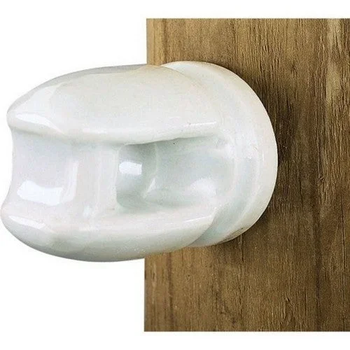 Dare, Dare Porcelain Lag Bolt Insulator, 25 Pack,White