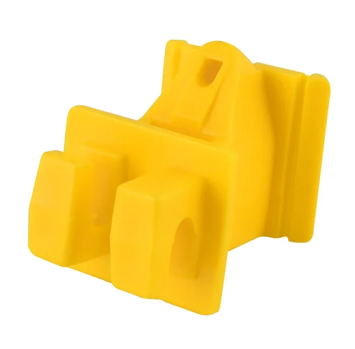 Dare Snap-in Yellow Wood Post Electric Fence Insulators, 25 Pack