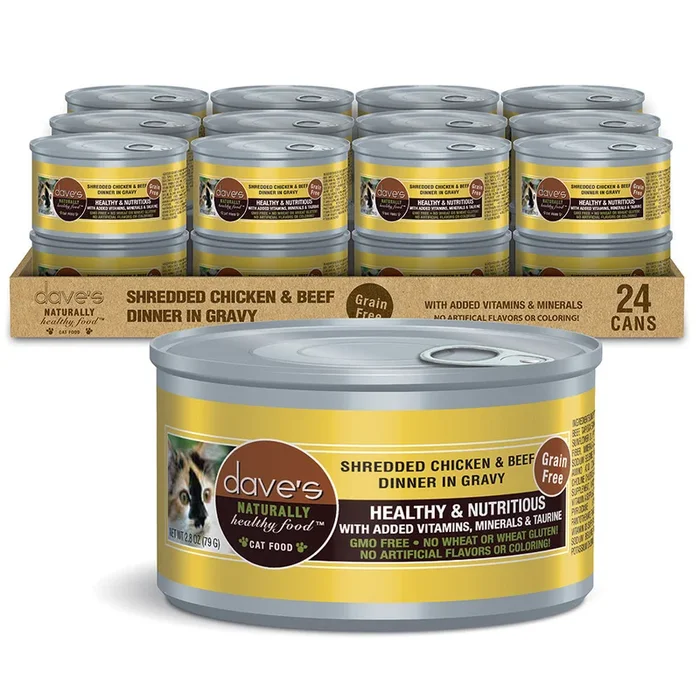 DAVE’S Pollo y carne de res desmenuzados sin gluten, 2,8 oz