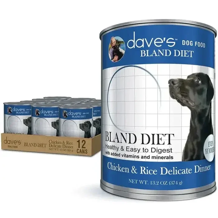 Dave’s Restricted Diet Bland Chicken & Rice Dinner Canned Dog Food 12ea/13 oz