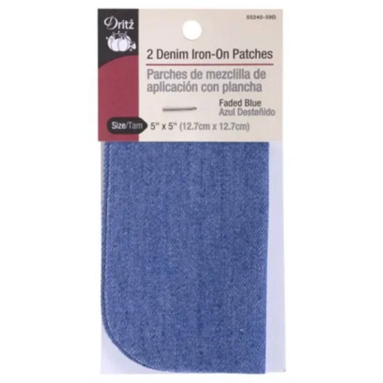 Denim Iron-On Patches 55240-59D