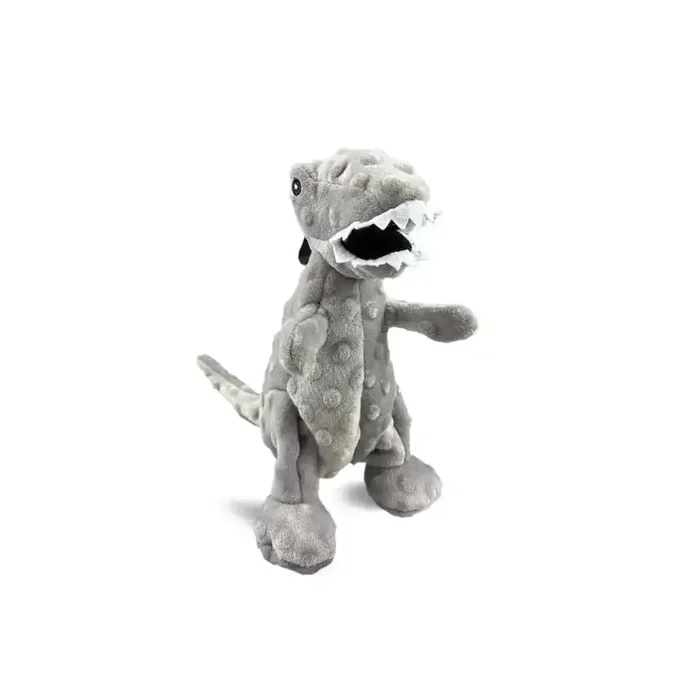 Dinosaur Dog Toy – Gray