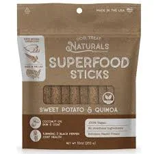 Dog Treat Naturals Sweet Potato Superfood Sticks, 10oz
