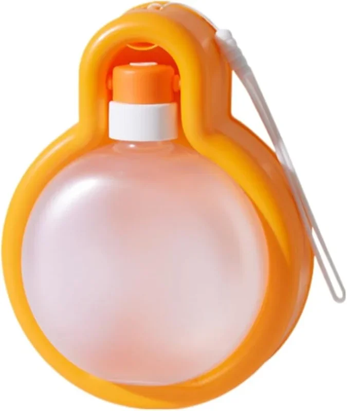 Dog Water Bottle Convenient Leak-Proof Dog Water Bottle Capacity 12 Oz (350 ml).Ldeal for Dogs on Outdoor Walks and Traveling. (Orange, 12 Ounces)