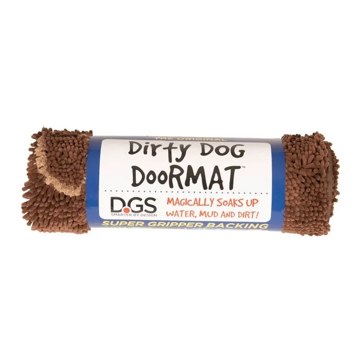 Dogs Gone Smart, Dogs Gone Smart Dirty Dog Doormat, Mocha Brown, 35In X 26 Inches, Large