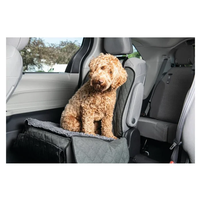 Dogs Gone Smart, Dogs Gone Smart Dirty Dog Single Car Seat Cover & Hammock, Cool Grey, 44In X 35 Inches