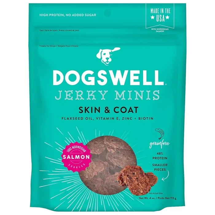 Dogswell皮肤和外套鲑鱼迷你4盎司