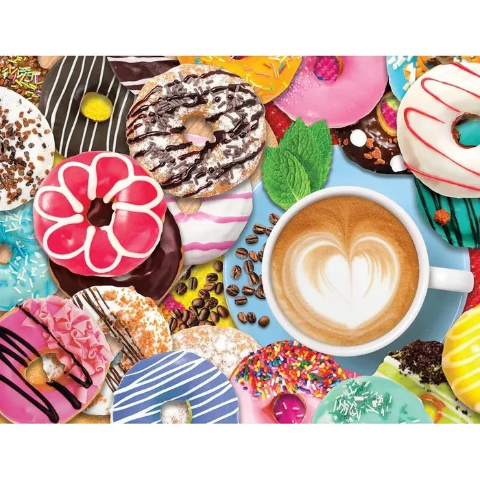 Donuts N’ Coffee Jigsaw Puzzle 33-01596 500-piece