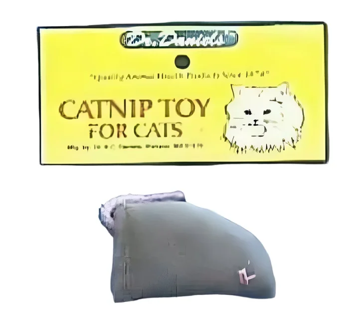 Dr. A.C Daniels Flannel Catnip Mouse Cat Toy Grey – 12 Pack
