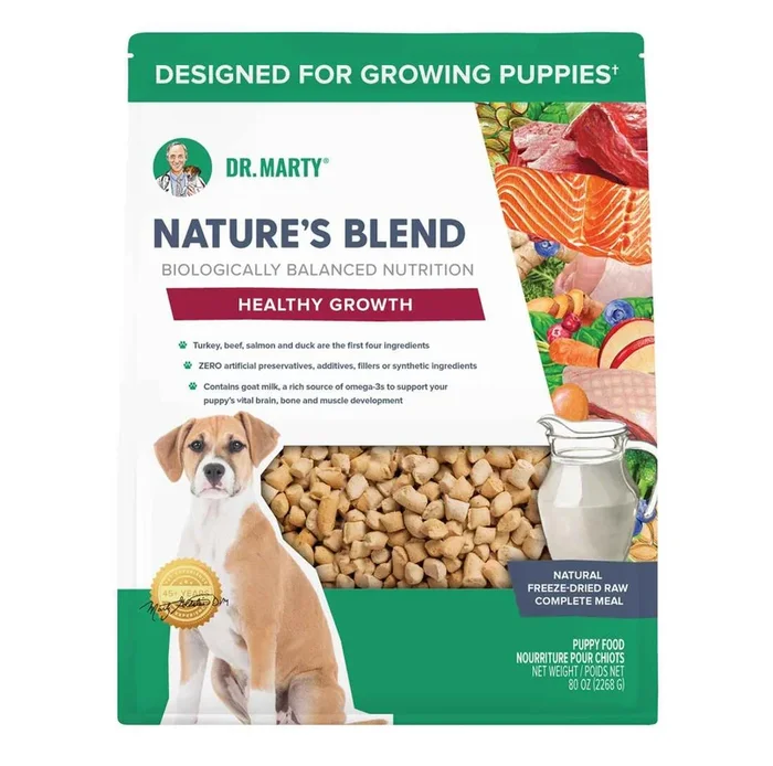 Dr. Marty Dog Freeze-Dried Nature’s Blend Healthy Growth, 80oz