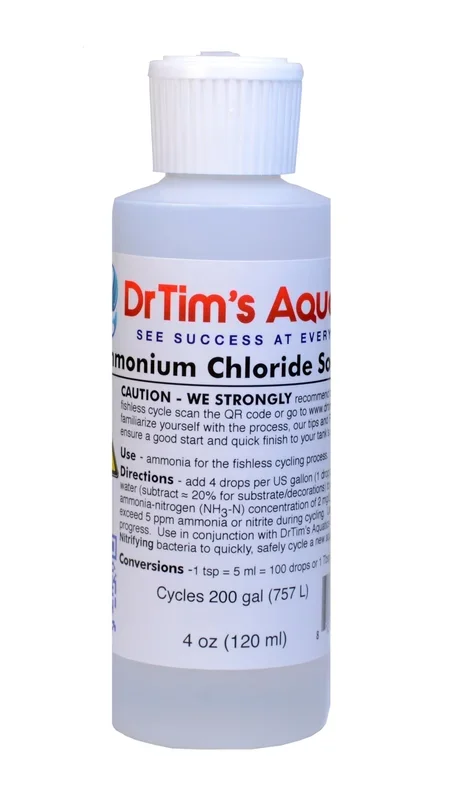Dr Tim’s Aquatics Ammonium Chloride Aquarium Solution – 4 Oz