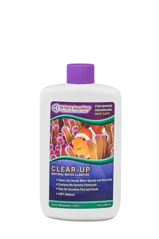 Dr Tim’s Aquatics Clear Up Reef Saltwater Water Clarity – 8 Oz – (480GAL)