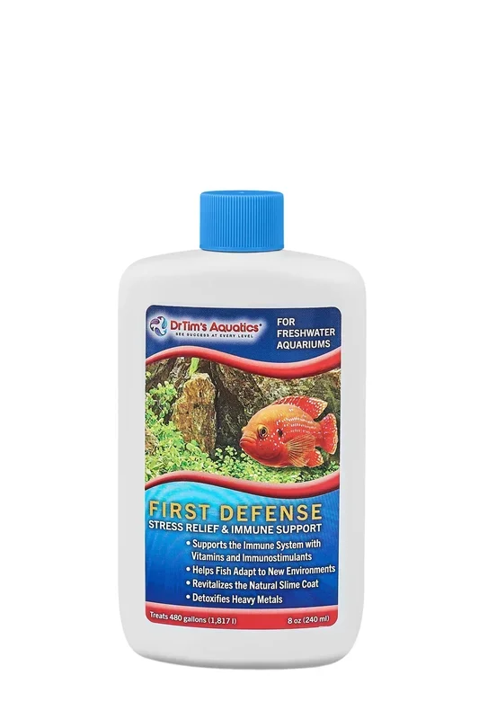 Dr Tim’s Aquatics First Defense (480GAL) Stress and Immune Freshwater Solution – 8 Oz