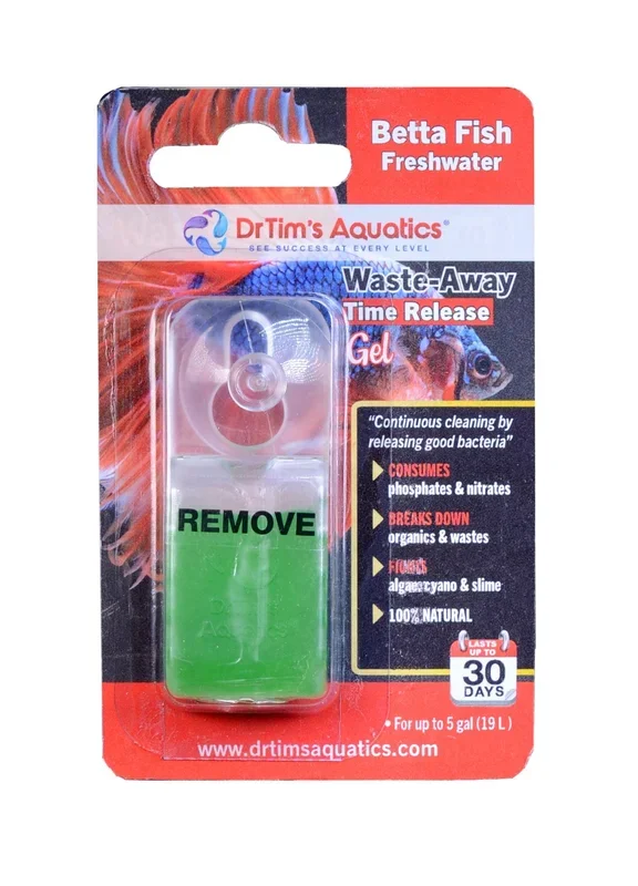 Dr Tim’s Aquatics Waste-Away Time Release Gel for Freshwater Betta – (10GAL) – Small