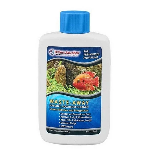 Dr Tims Aquatics, Dr. Tim’s Aquatics Waste-Away Natural Aquarium Cleaner for Freshwater Aquarium, 4 Ounces