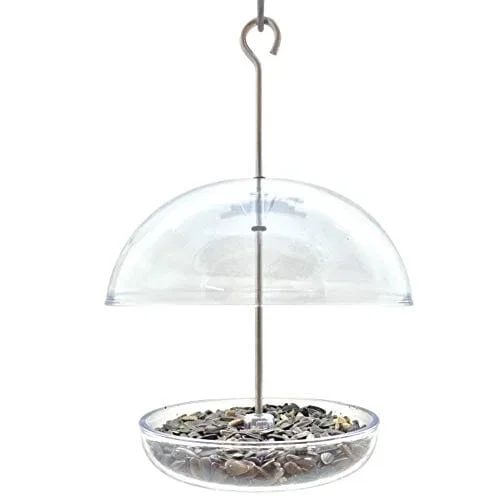 Droll Yankees Cutest Chickadee with Adjustable Dome Wild Bird Feeder – Clear – .5 Lbs Cap