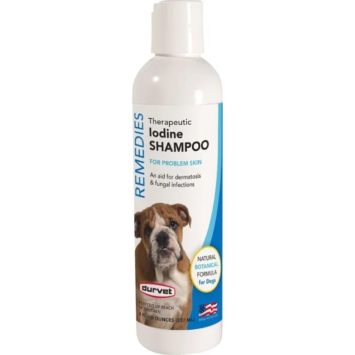 Durvet Naturals Remedies Iodine Dog Shampoo – Iodine – 8 Oz