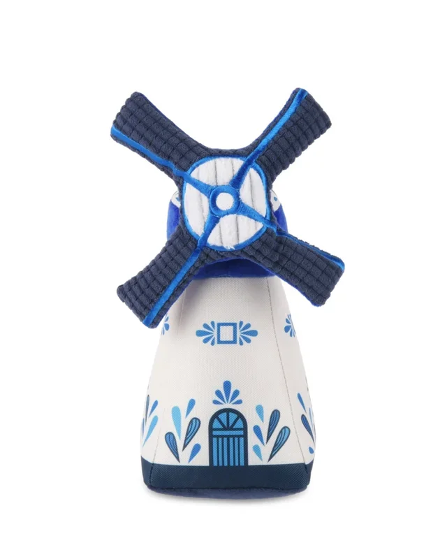 Dutch Windmill Squeaky Crinkle Dog Toy