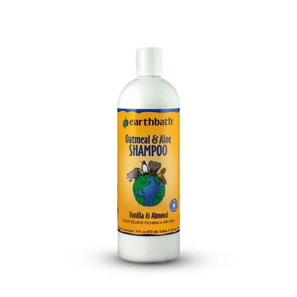 Earthbath® Oatmeal & Aloe Shampoo for Cats & Dogs – 16 Oz