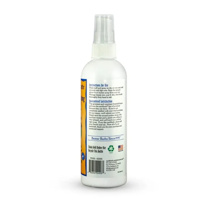 Earthbath Vanilla and Almond 3-in-1 Deodorizing Detangling and Conditioning Spritz Dog Spray – 8 Oz