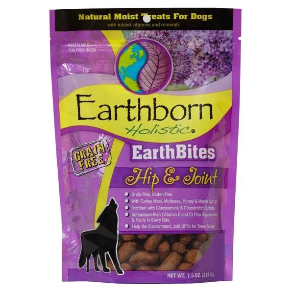 Earthborn Dog Treats Earthbites Hip and Joint – 7.5 Oz – Case of 8