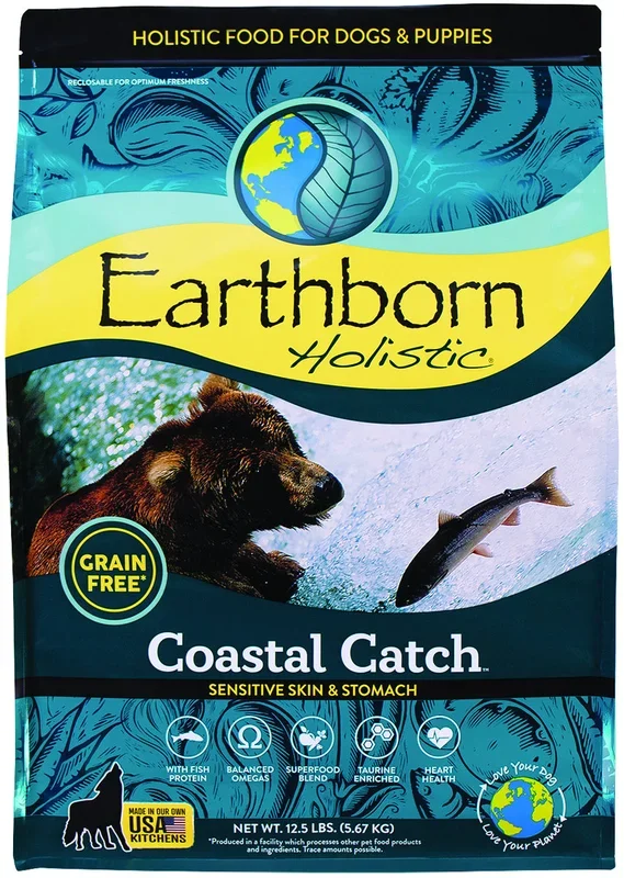 Earthborn Grain-Free COASTAL Catch Dry Dog Food – 12.5 lbs