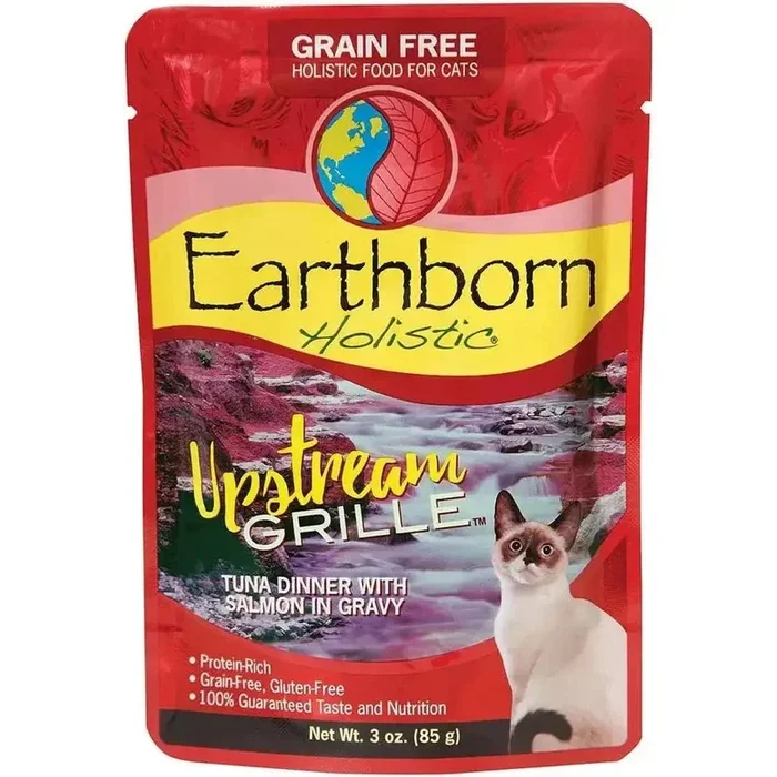 Earthborn Holistic Grain Free Upstream Grill Wet Cat Food 24ea/3 oz