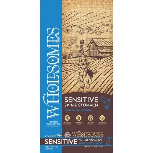 Earthborn, Wholesomes Sensitive Skin & Stomach Food, 30 Lbs,Salmon/Brown Ri