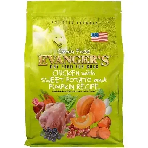 Evanger’s Grain Free Chicken, Sweet Potato & Pumpkin Dry Dog Food