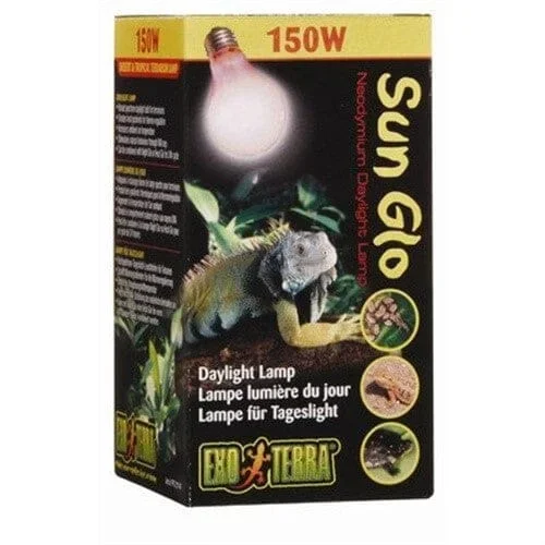 Exo Terra Daytime Sun-Glo Neodymium A21 Reptile Heating Lamp – 100 Watt