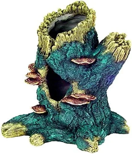Exotic Environments Hollow Tall Tree Trunk Resin Aquatics Decoration – Multi – Extra Large
