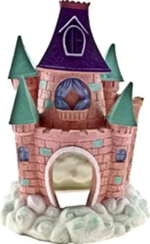 Exotic Environments Pixie Castle Resin Aquatics Decoration – Pink