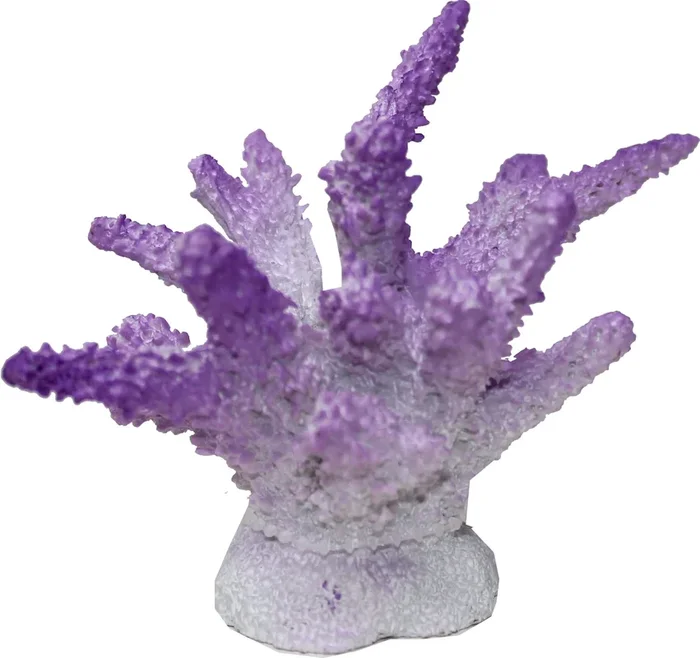 Exotic Environments Purple Finger Coral Resin Aquatics Decoration – 4.5 X 3.25 X 3.25 I