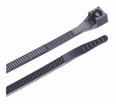 Extreme-Temperature Tie, Black, 11-In., 20-Pk.